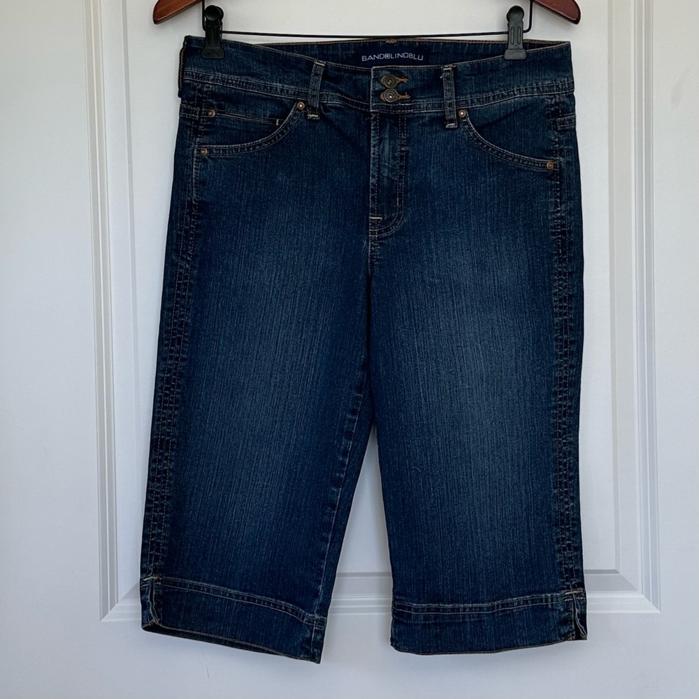 Bandolinoblu Knee Length Capri Denim Pants